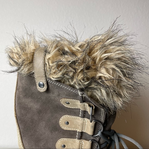 Sorel Brown Cream Joan of Arctic Winter Boots - Picture 2 of 7